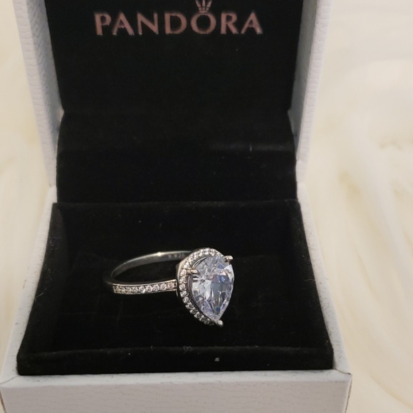 New Pandora RADIANT TEARDROP RING - Picture 5 of 5